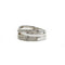 Bague 54 Bague en or blanc 750‰ pavée de diamants 58 Facettes 1149
