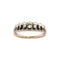 Bague 54 Bague jarretière XIXe siècle en or jaune 750 et diamants 58 Facettes 1238