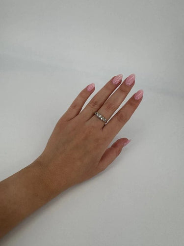 Bague 54 Bague jarretière XIXe siècle en or jaune 750 et diamants 58 Facettes 1238