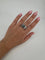 Bague 59 Bague en or blanc 750 avec diamants env. 3 ct et perle de Tahiti 58 Facettes 1237