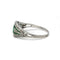 Bague 56 Art déco - Bague en platine avec émeraudes et diamants 58 Facettes 1153