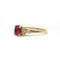 Bague 51 Bague en or 750‰ avec rubis synthétique et diamants 58 Facettes 1119