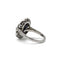 Bague 49 Bague Art déco en platine, saphir d’environ 3,5 ct, saphirs calibrés et diamants 58 Facettes 1228