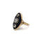 Bague 53.5 Bague en or jaune 750 à la laque bleue et diamants 58 Facettes 1221