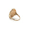 Bague 53.5 Bague en or jaune 750 à la laque bleue et diamants 58 Facettes 1221