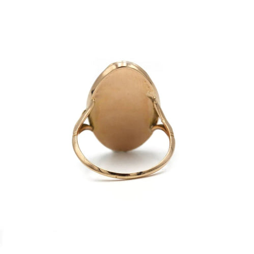 Bague 53.5 Bague en or jaune 750 à la laque bleue et diamants 58 Facettes 1221