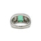 Bague 53 Bague Art déco en platine, émeraude et diamants 58 Facettes 1273
