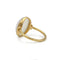 Bague 46 Bague en or jaune 750 avec pierre de lune 58 Facettes 1323