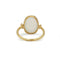 Bague 46 Bague en or jaune 750 avec pierre de lune 58 Facettes 1323