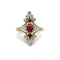Bague 56 Bague en or 750 avec diamants et rubis 58 Facettes 1314