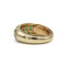 Bague 46 Bague jonc pavée de diamants et d’émeraudes en or jaune 750 58 Facettes SA004