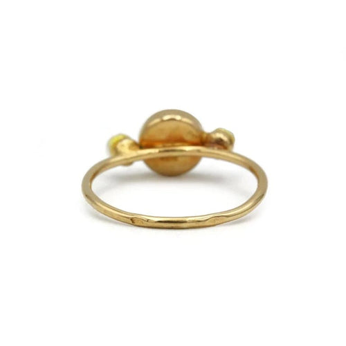 Bague 46 Bague en or jaune 750 avec onyx, diamant et perles 58 Facettes 1328