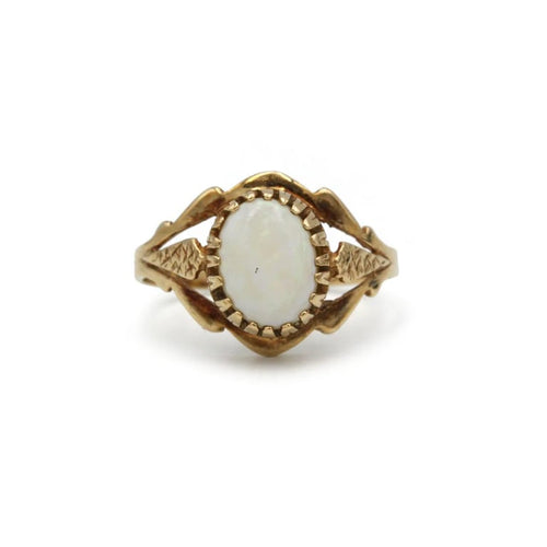 Bague 53 Bague en or jaune 750 avec opale 58 Facettes 1324