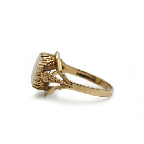 Bague 53 Bague en or jaune 750 avec opale 58 Facettes 1324