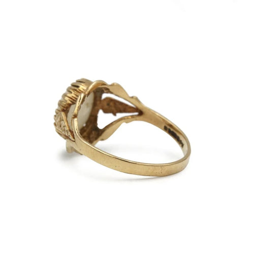 Bague 53 Bague en or jaune 750 avec opale 58 Facettes 1324