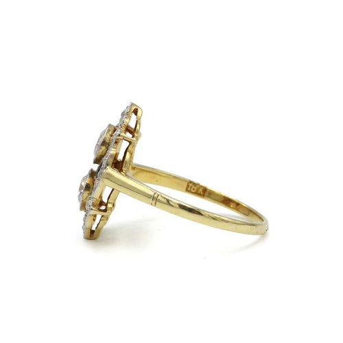 Bague 60 Bague Art déco en or 750, diamants et saphirs 58 Facettes 1300