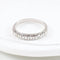 Bague 54 Bague en or blanc 18 carats et diamants taille brillant 58 Facettes 131182
