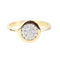 Bague 60 Bague en or jaune 18 carats et diamants taille brillant 58 Facettes 133710B