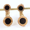 Boucles d'oreilles Bvlgari Bvlgari - Boucles d'oreilles en or jaune et onyx 58 Facettes 126202