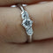 Bague Bague trois pierres en or blanc 18 carats avec diamants 58 Facettes 146/23