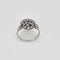 Bague 51.5 Bague marguerite en or blanc 18k, platine et diamants 58 Facettes LJ25-330