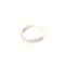 Bague 55 Alliance demi-éternité - Bague en or blanc 18 carats et diamants 58 Facettes 158/23