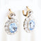 Boucles d'oreilles Boucles d'oreilles vintage en or jaune, platine, diamants et spinelles 58 Facettes J00003070