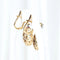 Boucles d'oreilles Boucles d'oreilles vintage en or jaune, platine, diamants et spinelles 58 Facettes J00003070