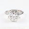 Bague 52 Bague rosette en or blanc 18 carats et diamants 58 Facettes 136043