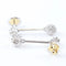 Boucles d'oreilles Boucles d'oreilles longues à rosettes en or blanc 18 carats et diamants 58 Facettes VV1-F