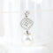 Pendentif Pendentif en or blanc 18 carats avec diamants et perle australienne 58 Facettes
