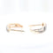 Boucles d'oreilles Boucles d'oreilles triple pavé en or rose 18 carats et diamants 58 Facettes 132996