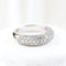 Bague 52 Bague pavée de diamants en or blanc 18 carats 58 Facettes VV1-C