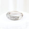 Bague 52 Bague pavée de diamants en or blanc 18 carats 58 Facettes VV1-C