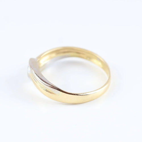 Bague 56 Bague solitaire en or jaune 18 carats avec diamant taille brillant 58 Facettes 159/24D