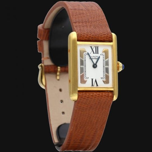 Montre Cartier Montre Tank Vermeil 58 Facettes MT44305
