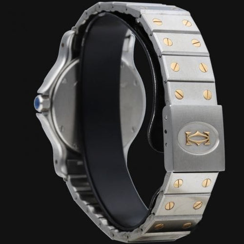Montre Cartier Montre Santos Ronde Octagon Or Jaune 18K Et Acier 58 Facettes MT45174