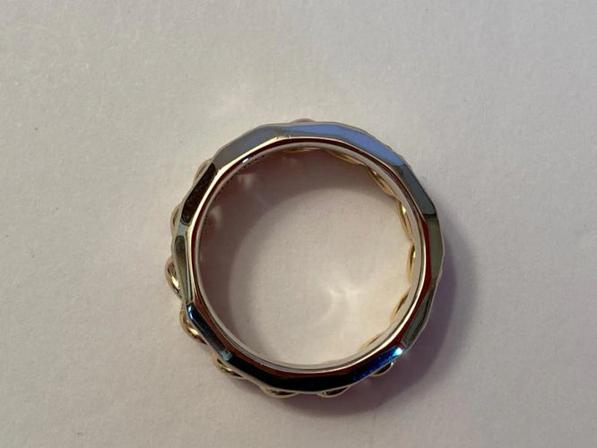 Bague 52 Pomellato Milano - Bague en or rose et or blanc 18 carats et diamants 58 Facettes