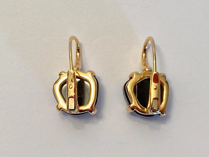 Boucles d'oreilles Pomellato Lola - Boucles d'oreilles en or rose et quartz fumé 58 Facettes