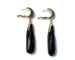 Boucles d'oreilles Pomellato Victoria - Boucles d’oreilles pendantes en or rose et diamants noirs 58 Facettes