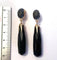 Boucles d'oreilles Pomellato Victoria - Boucles d’oreilles pendantes en or rose et diamants noirs 58 Facettes