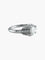 Bague 54 Solitaire - Bague en or blanc 18 ct et diamants 58 Facettes 6296A