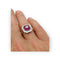 Bague 54 Bague de fiançailles en or 18 carats, rubis et diamants 58 Facettes 7598 A
