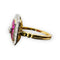 Bague 54 Bague de fiançailles en or 18 carats, rubis et diamants 58 Facettes 7598 A