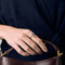 Bague 51.5 Bague marguerite en or gris 18k, rubis ovale et diamants 58 Facettes BA214