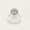 Bague 51.5 Bague marguerite en or gris 18k, rubis ovale et diamants 58 Facettes BA214