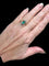 Bague 55 Bague émeraude et diamants taille ancienne en or jaune 18 carats 58 Facettes pa2c