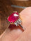 Bague 54 Bague rubis 3,17 ct et diamants en or jaune et or blanc 58 Facettes 7533 A