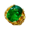 Bague 53.5 Bague cocktail - Tsavorite 7,20 ct et citrines en or jaune 18 carats 58 Facettes 7662 A