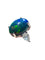 Bague 54 Bague opale noire et diamants taille poire en or blanc 18 carats 58 Facettes 7786 A
